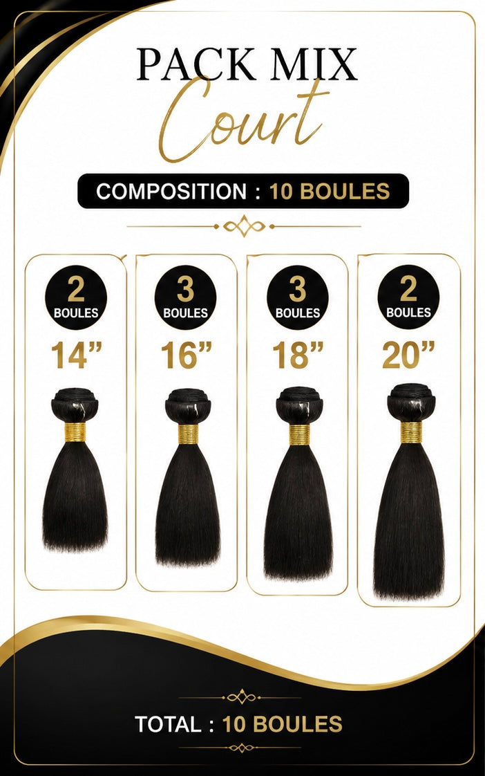 Pack Grossiste Raw Hair - Lot de 10 Boules